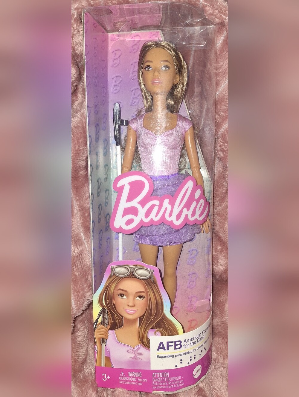 Barbie Doll in Pink Top & Purple Skirt - Barbie AFB